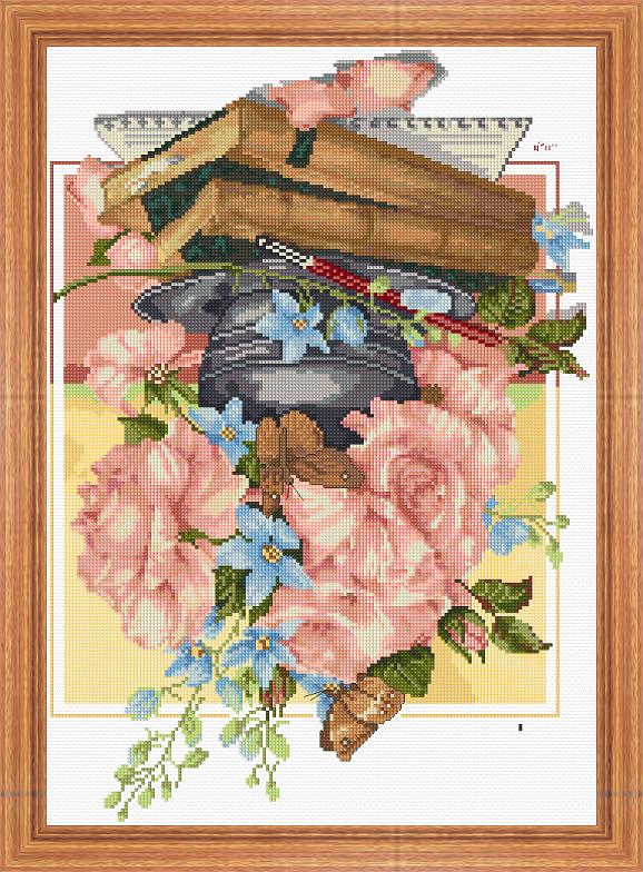 rozenboek - Kit Dit borduurpakket wordt u gratis