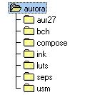 10. Click on Continue to install Aurora using the default path (C:\AURORA), or enter a new path. Aurora now begins to install the files in the selected directory. 11. Insert diskettes as prompted.