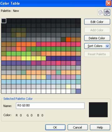 4) Create a Custom Color Palette that uses only the colors you used in your picture. 5) Go to Window > Color Palettes > None.
