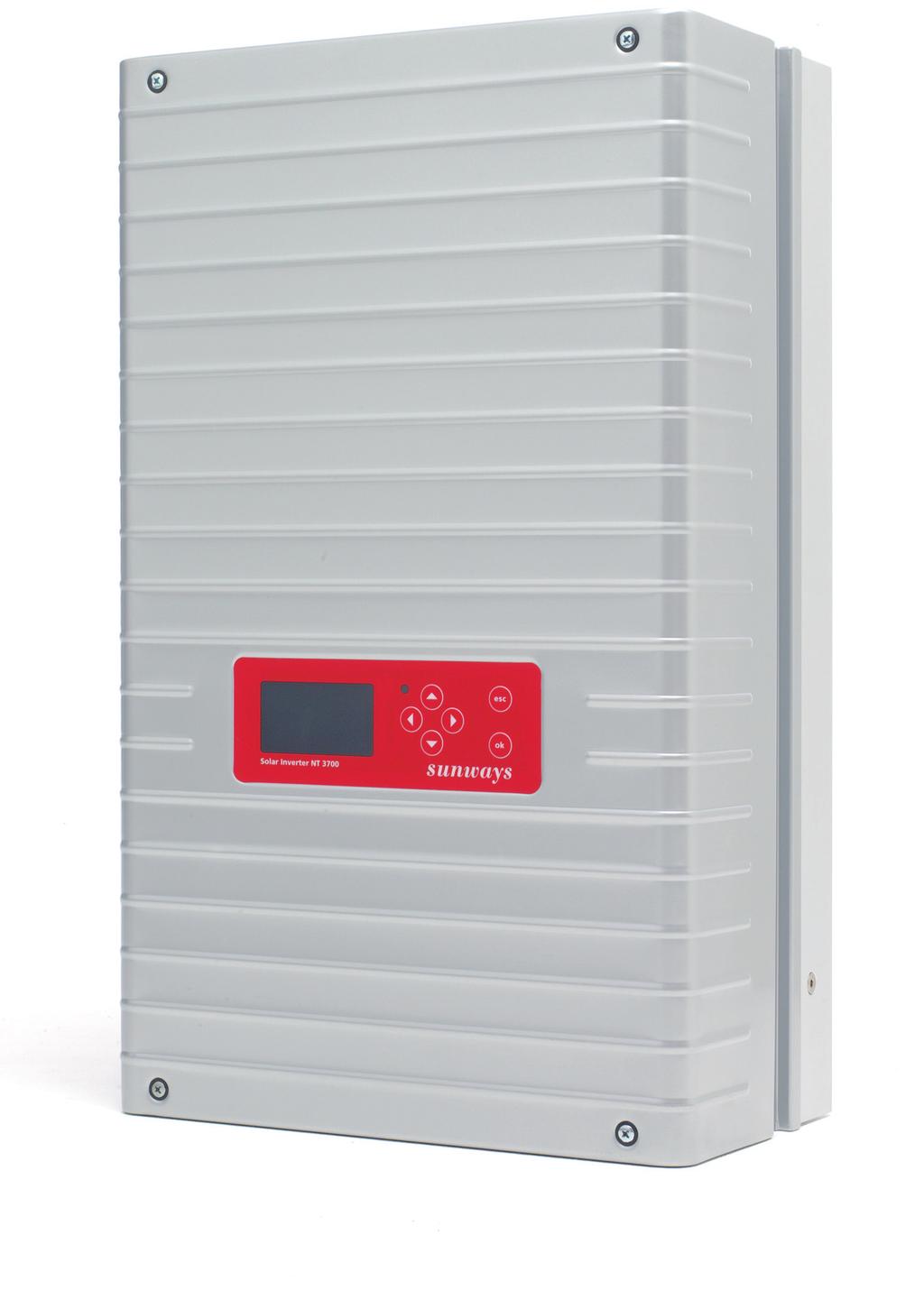 Sunways Solar Inverters NT 2500, NT 3000, NT 3700, NT 4200 and NT 5000 AC output: 2.5 to 5.