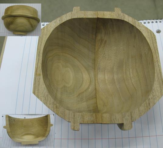 We ended up with four bowls as you will note in the pictures later in this newsletter. These bowls will be finished and donated to the Grace Home for Veterans in the near future.