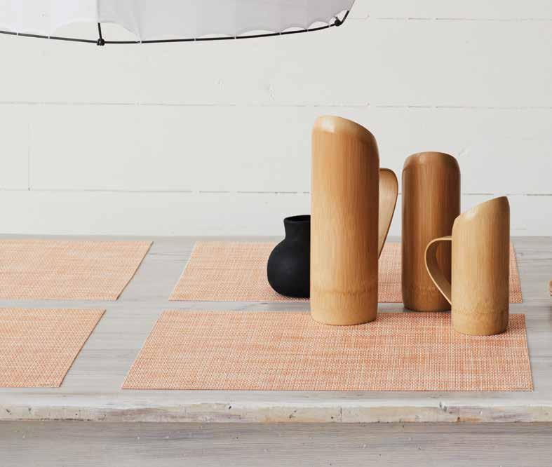 SHADOW, Basketweave CANTALOUPE, Mini Basketweave The Spring/Summer 2019 collection also expands the palettes for a broad range of existing designs.