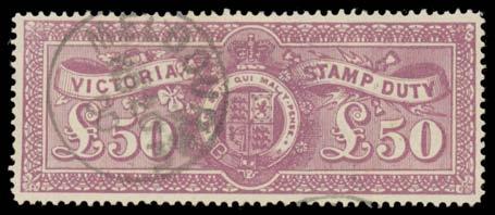 [The Perf 11 values were issued after Federation and were therefore not valid for postage] VICTORIA - 1879-1900 Ultra-High Values Local collector Nick Holness formed by far the most extensive