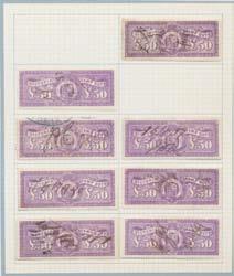 Prestige Philately - Auction No 168 Page: 32 1886-1889 Lithographed (continued) 686 O A/B Ex Lot 686 FIFTY