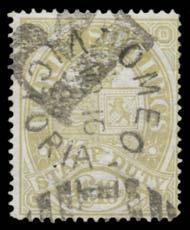 750 727 Ex Lot 727 *O 1884-96 LARGE STAMP DUTY DESIGNS: As with the Stamp Statute series, the original Stamp Duty values were issued before 1884 but became valid for postage only from 1/1/1884.