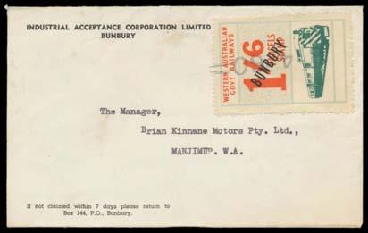 Prestige Philately - Auction No 168 Page: 61 WESTERN AUSTRALIA - Railway Stamps (continued) 935 C A- Lot 935 1951 New Designs (Trains & Buses) a similar