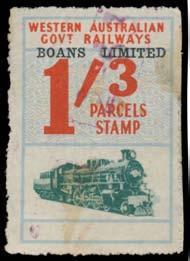International Harvester on 'WEST PERTH' 6d 1/3d & 2/- and on 'FREMANTLE' 6d 2/- & 10/- (minor thin), a few minor defects generally fine to very fine,
