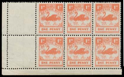 Prestige Philately - Auction No 168 Page: 80 Revenue Stamps - 1941-63 'REVENUE DUTY' (continued) Lot 1015 1015 **/* A C1 1941 1d scarlet with