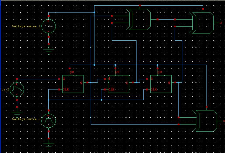 Schematic diagram of Feed Forward Convolution Encoder The above fig shows the circuit level design (using MOS Transistor).