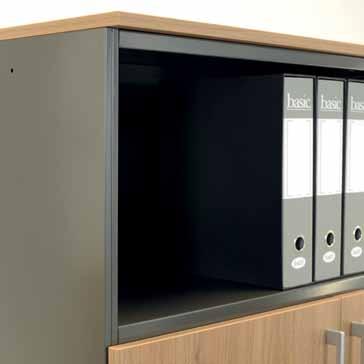 Compartments can be flexibly configured with doors available in
