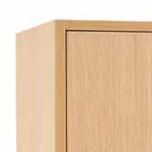 Cabinet top: each cabinet always comes with a melamine-finish or hollow-metal top.