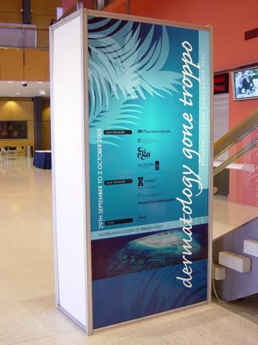 CUSTOM HIRE AND INSTALL SIGNAGE OPTIONS - Hire Only Digital Graphic Prints onto Framelock Panels This signage
