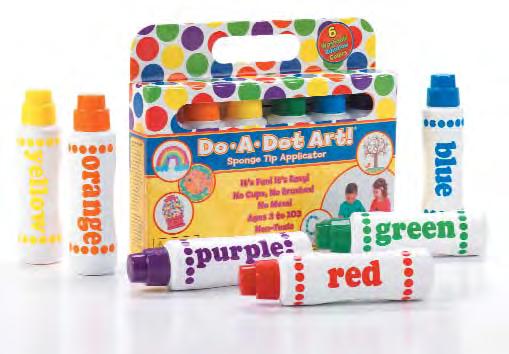 DO-A-DOT ART MARKERS FEATURE A SPECIAL NON-CLOG