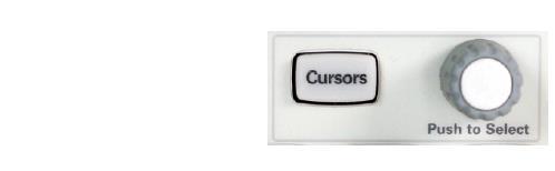 For other measurements related to the voltage and time-related parameters, we use cursors.
