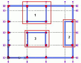 Next, create another full brick wall between the E19 and E18 axis intersections.