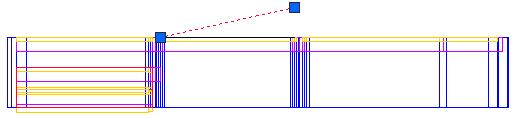 Figure 77: Draw the second ramp Step 8: Adjust the position of the second ramp Use the AutoCAD View toolbar to view the ramp from the side as in the Figure 78. 1.