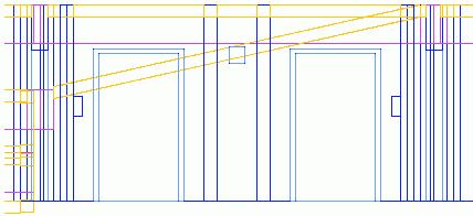 Use the AutoCAD View toolbar to view the openings in the front view.