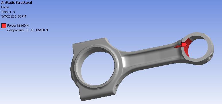 The results of shape optimization of the connecting rod are shown in Figure 8.