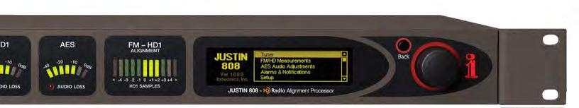 20 customizable presets, Stereo-Gen with RDS metering, easy setup and control.