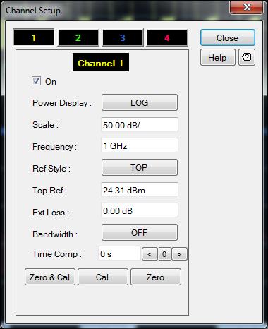 Using the 8990B 2 Graphical interface 1 Select the vertical scale area of the desired channel at the top of the graphical interface to access the Channel Setup dialog as shown in Figure 2-7.