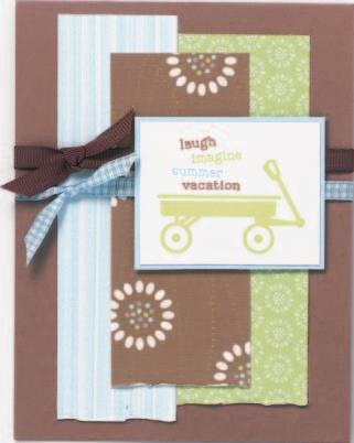 Stampin Up! patterns and colors.