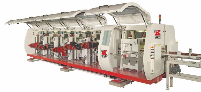 Our High-Capacity Machines Made in Germany KRAFT Double End Tenoner for More capacity Higher flexibility With individual