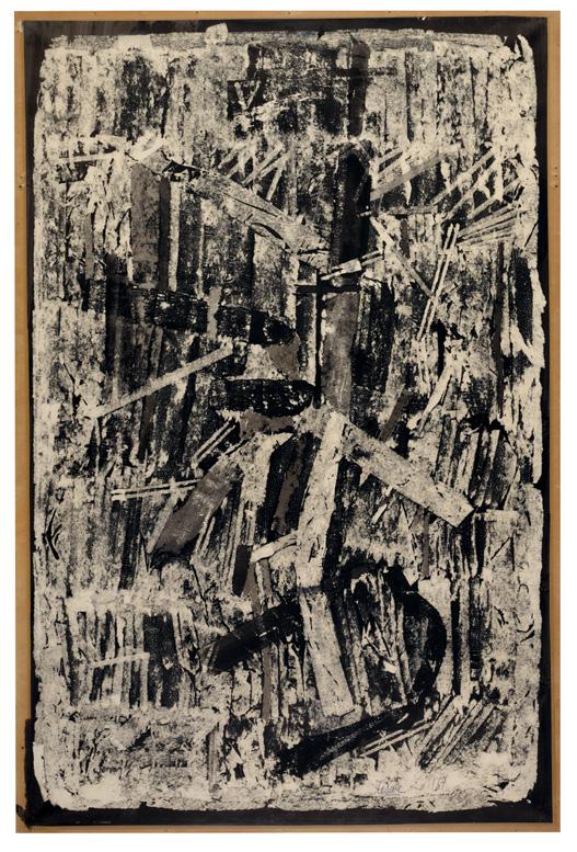 César Arrachage, 1961 Ink on paper Framed Dimensions: 49.21 H x 35.