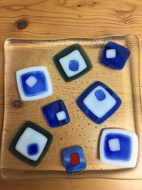 glass cutting, use of tools and safety. You will be making 4 4x4 coasters or 1 8x8 dish. All supplies provided. Class is one 3 hour session. : 4/28/2019 3-6pm Cost: $95.