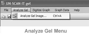 5.3 Open Image File If Analyze Gel Image was selected from the main menu, then a file dialog box will appear (only acceptable image files with the appropriate file extensions will appear in the list