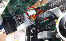 Disconnect the transformer and fan cable from