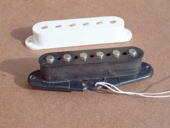 White Strat This is a single coil design with 6 common length soft iron rods