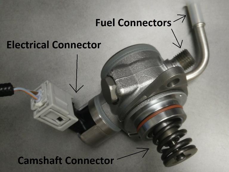 The HPFP itself is handling the vibrations well, but it has been a troublesome task for Volvo Cars to find a connector for the HPFP that meets quality demands regarding fretting damages.