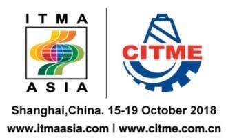 ITMA ASIA+CITME 2018 Holding date:october 15 to 19, 2018 (5 days) Place:Shanghai, China