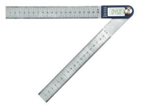 Range MW510-01 360º Digital Angle Rule Large LCD display Easy-to-use and strong lock device Inside and outside angle measuring Hold function Reversible reading Stainless steel rule