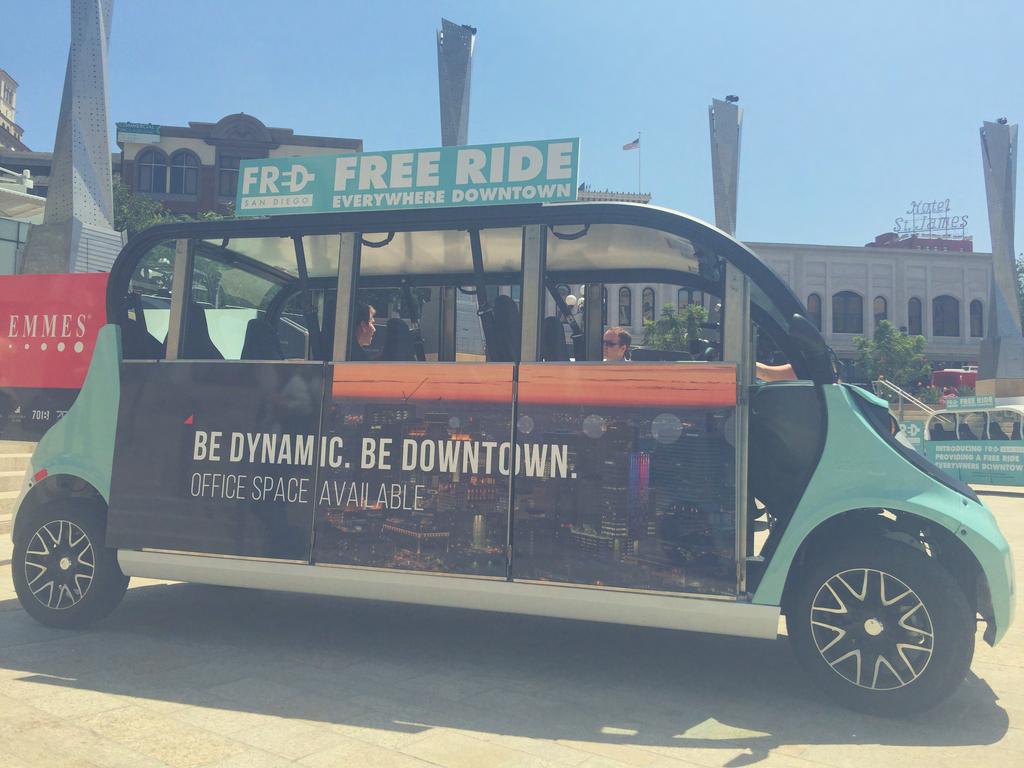 FRED: FREE RIDE EVERYWHERE DOWNTOWN The Downtown Partnership and Civic San Diego are providing a long-term transportation solution that is complimentary and eco-friendly.