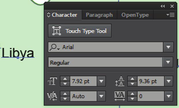 Under Scale > Uniform, type in 100.001%. What we are doing here is telling Illustrator to make the font size 100.