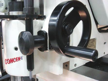 Clamps onto table firmly for chatter free cutting with extremely accurate concentricity.