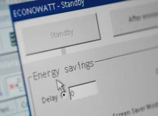 The Econowatt module manages the electric power of the machine in order conserve energy when the machine is working unmonitored.