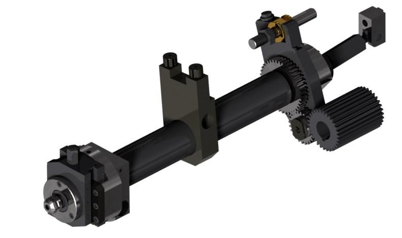 Rotary Recess Push Type Davenport Push Type Rotary Recess ER Collet Mounting System Allows for High Pressure Coolant thru the spindle Mounts in 3rd or 4th Pos 75% and 125% Ratios Available Special