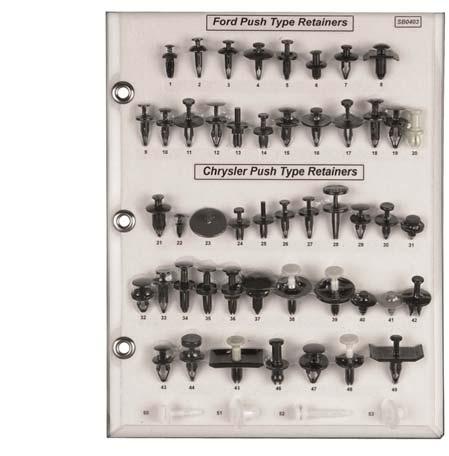 Natural Nylon Screw & Push Type Retainers Ford &