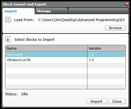 Import additional program blocks 3.