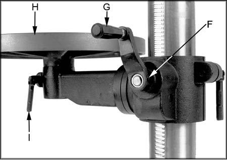 Turn the handle until the set screw is opposite the flat section on the shaft, and tighten the set screw to secure the handle. Figure 2 7.