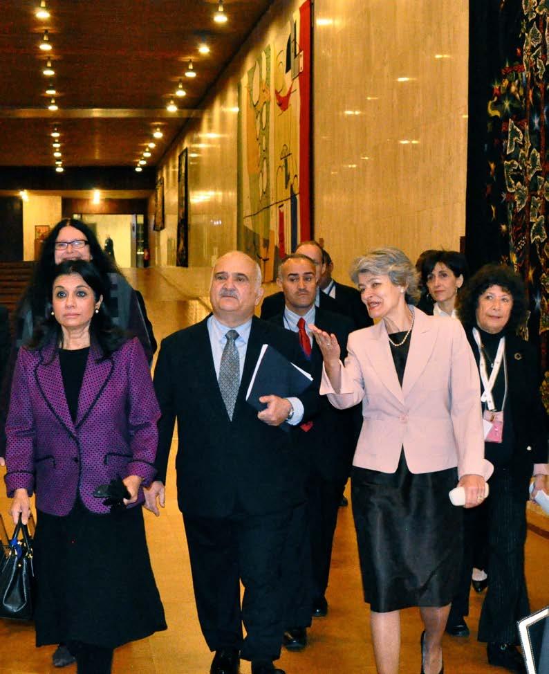 Malta V at UNESCO Director-General of UNESCO, Irina Bokova and HRH