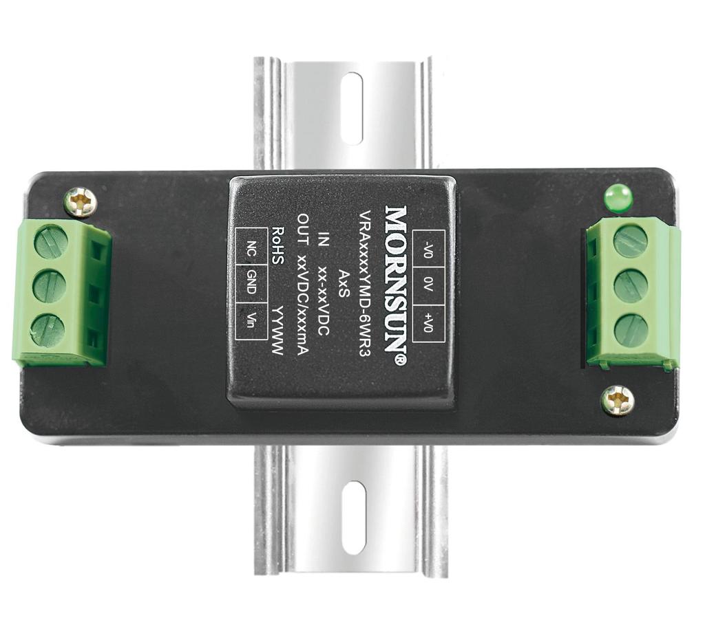 They meet CLASS A of CISPR32/EN55032 EMI standards without external components, optional packages are offered for chassis or DIN-rail mounting (A2S, A4S), adding additional input reverse polarity