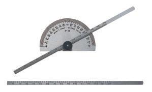 68" 44M Reversible Base Type: Accurately ground top and bottom faces allow base to be reversed, for use in confined spaces 43M Protractor Type: Protractor plate is graduated 0º - 180º - 0º degrees