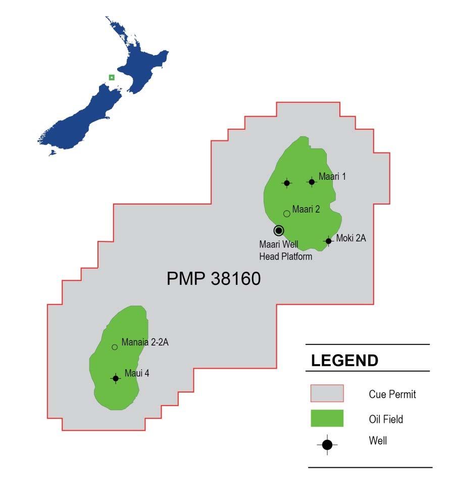New Zealand: Maari Growth Manaia-2 well at target depth and logging/testing Ensco 107 jack up drill rig due to arrive Q1 2014 for Maari field growth project activities Growth projects expected to add