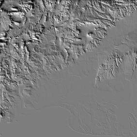 Digital elevation model Weighted sum of all