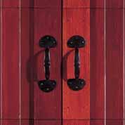 All Raynor IronWare Series TM hardware is hand forged hot-rolled steel with a black