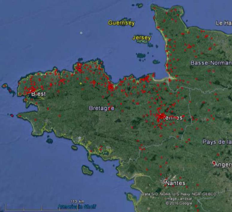 EMC of earth station in Lannion (FR) and IMT according the