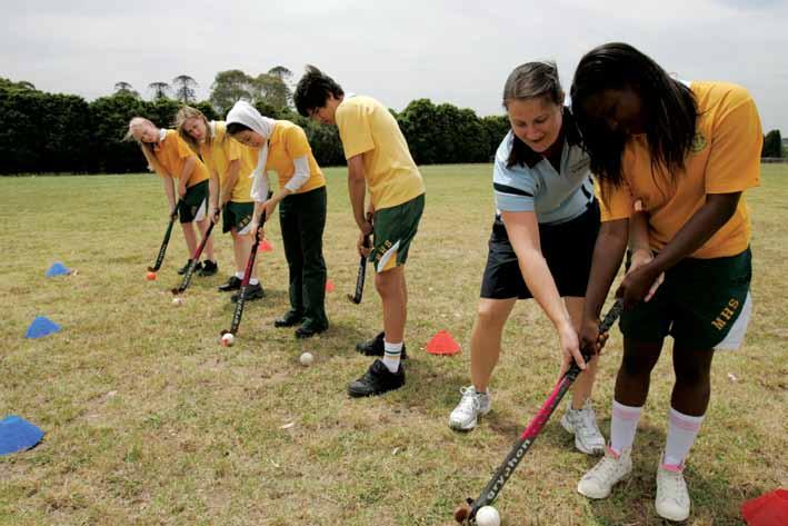 Sport training Set up a sport shot with the teacher instructing students rather than having students line up on their own KEY MESSAGES We promote a healthy lifestyle We offer a diverse choice of